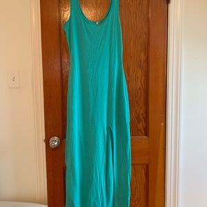 Sea foam green maxi dress